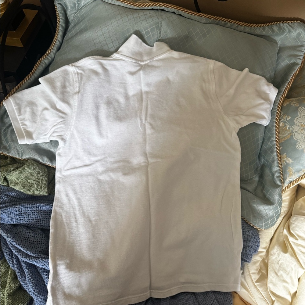 Brooks Brothers White Polo Shirt Classic Cotton Comfort